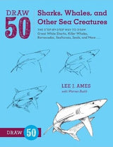 DRAW 50 SHARKS WHALES AND SEA CREATURES