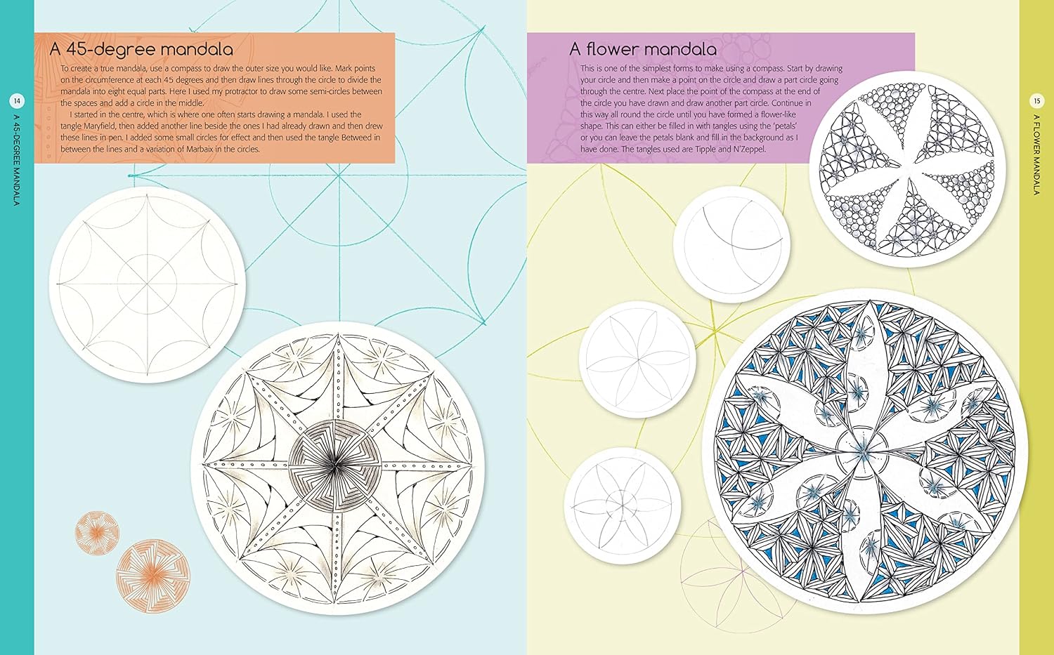 DRAWING ZENTANGLE MANDALAS