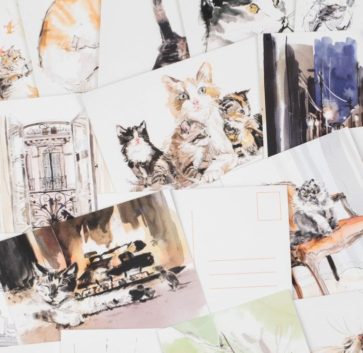 FOR THE LOVE OF CATS 25 POSTCARDS