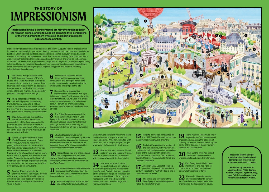 THE STORY OF IMPRESSIONISM: 500-PIECE PUZZLE