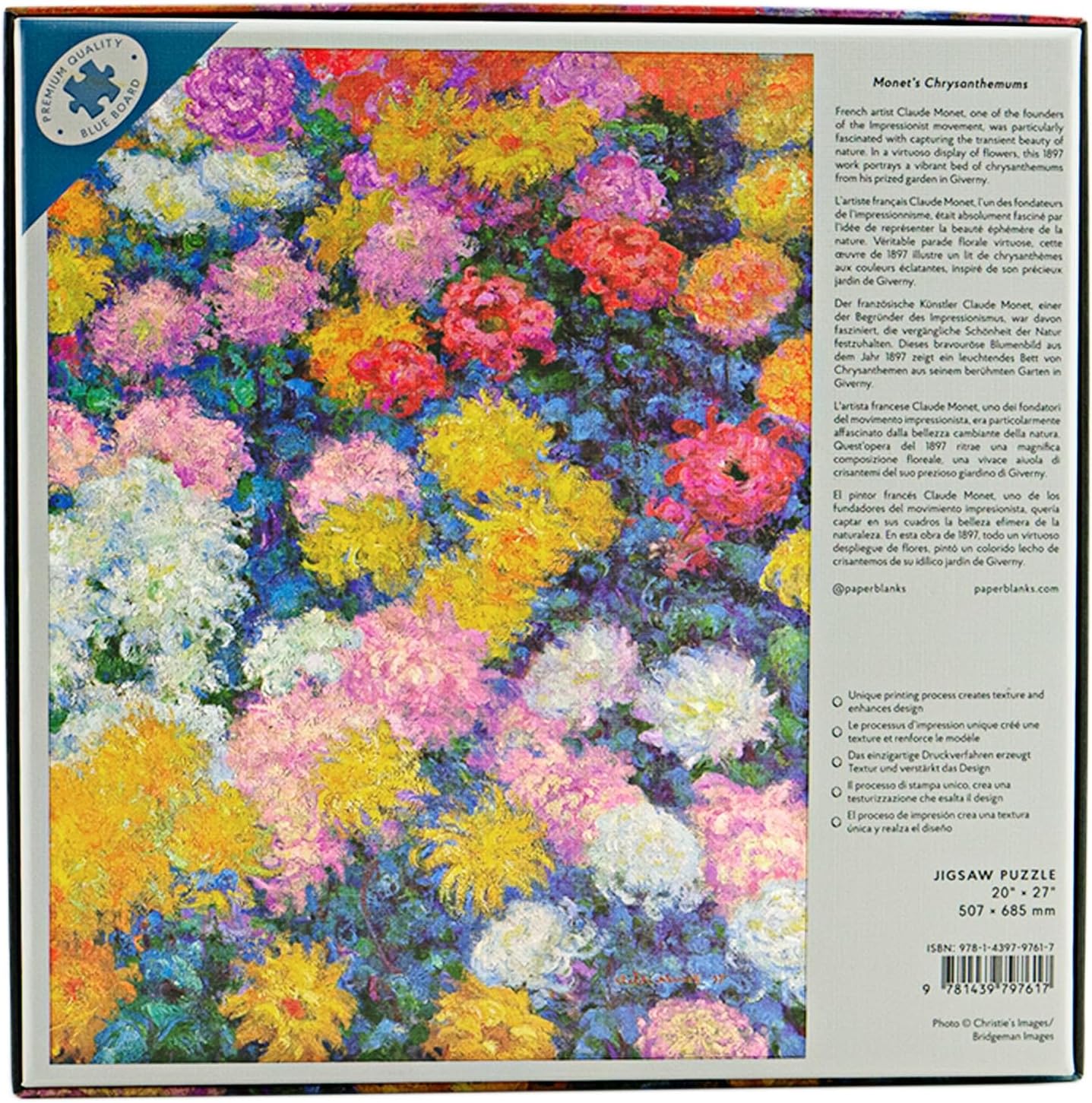 MONETS CHRYSANTHEMUMS 1000 PIECE PUZZLE