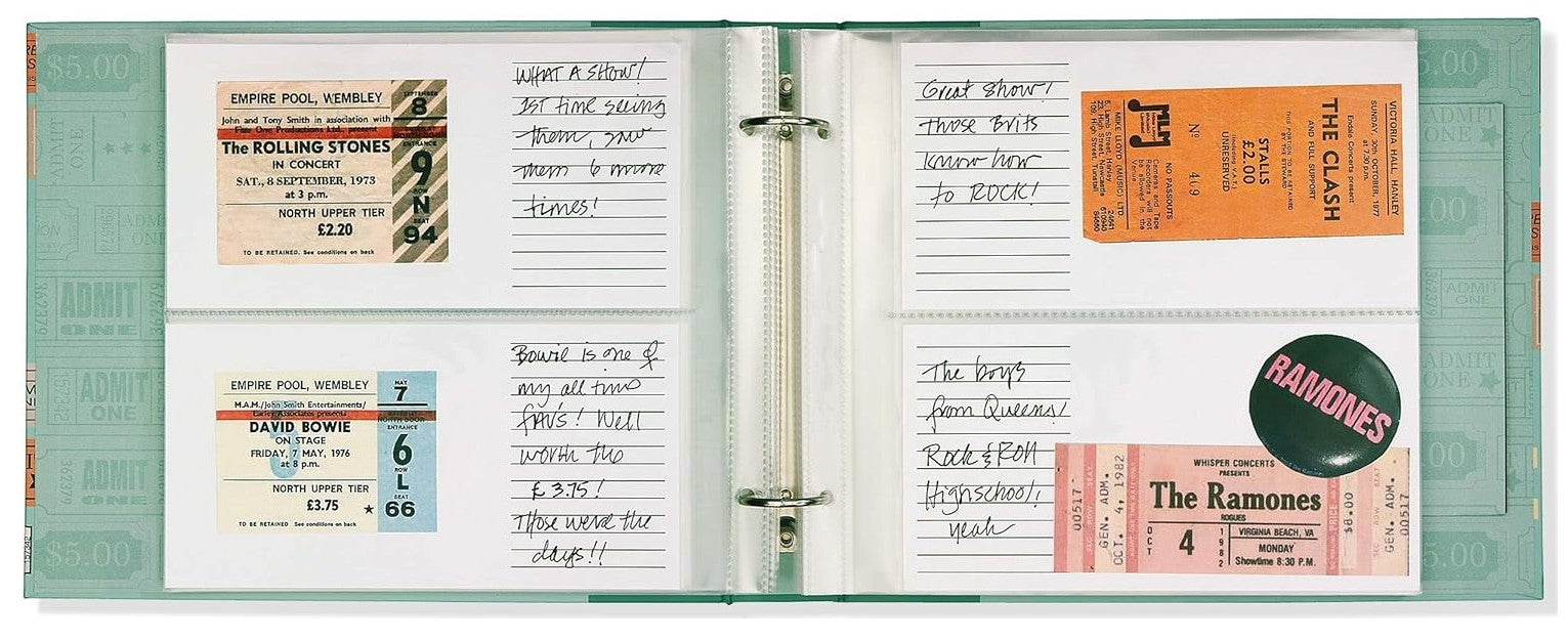 JUST THE TICKET: TICKET STUB ORGANIZER