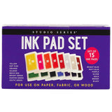 STUDIO SERIES INK PAD SET 15 COLORS