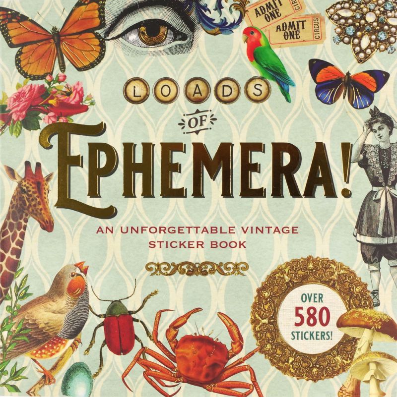 LOADS OF EPHEMERA STICKER BOOK
