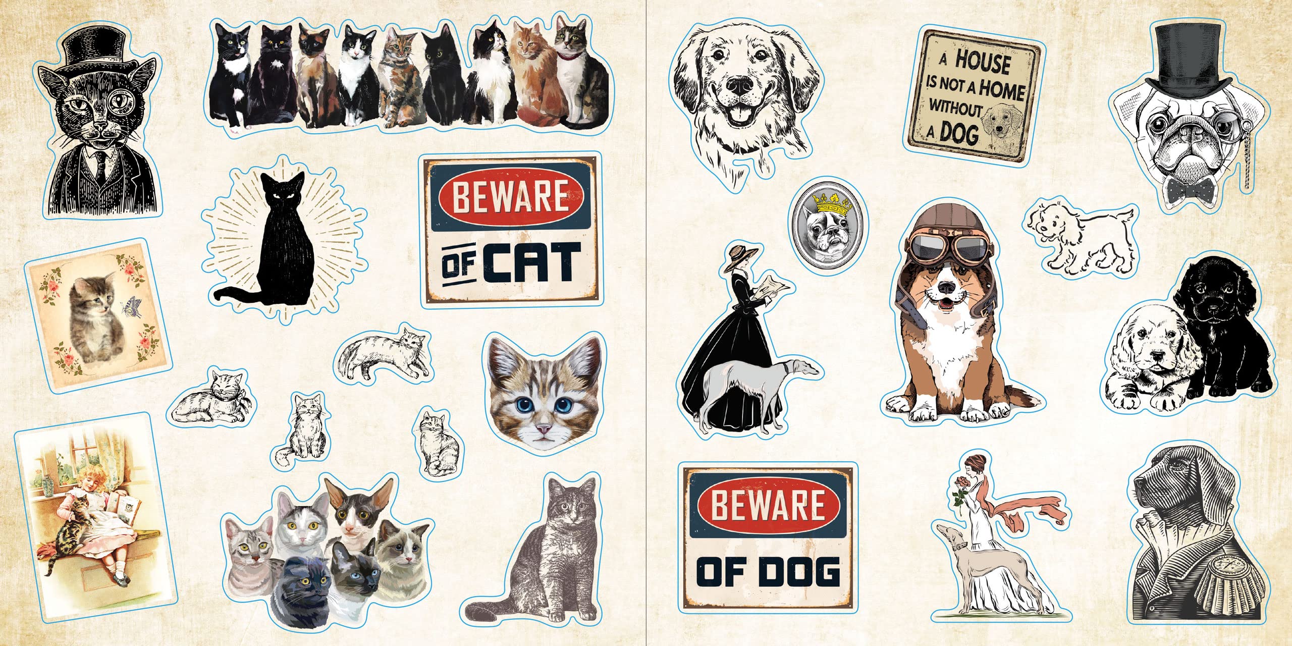 LOADS OF EPHEMERA STICKER BOOK