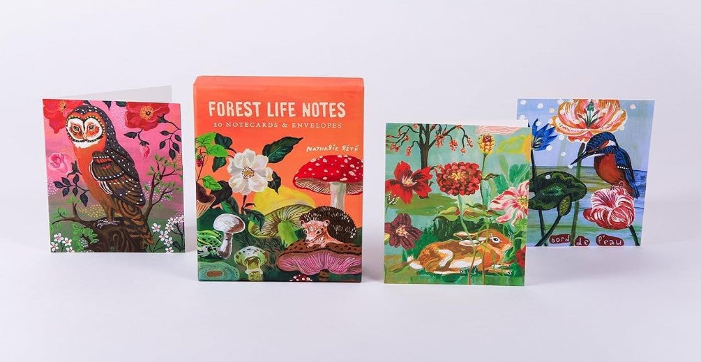 FOREST LIFE 20 NOTECARDS AND ENVELOPES