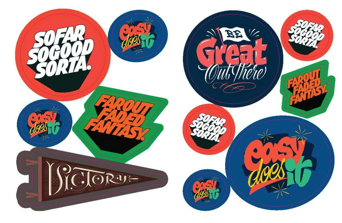 STICK WITH IT FRIENDS BY TYPE 650 STICKERS