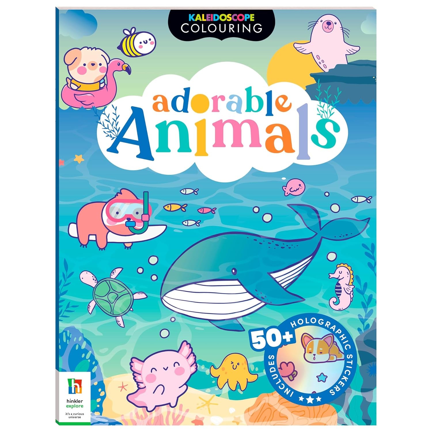 KALEIDOSCOPE STICKER COLOURING CUTE ANIMALS