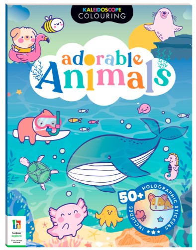 KALEIDOSCOPE STICKER COLOURING CUTE ANIMALS