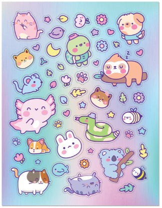 KALEIDOSCOPE STICKER COLOURING CUTE ANIMALS