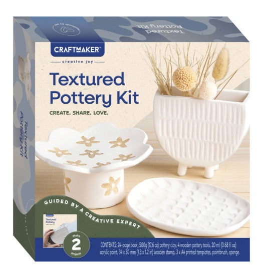 CRAFT MAKERS CLASSIC TEXTURED POTTERY KIT