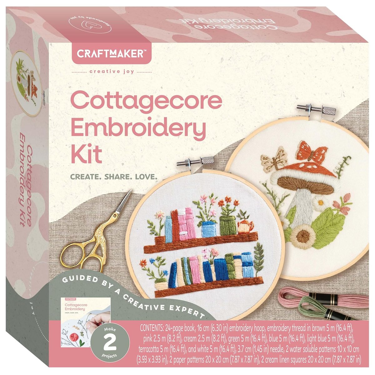 CRAFT MAKER COTTAGECORE EMBROIDERY KIT