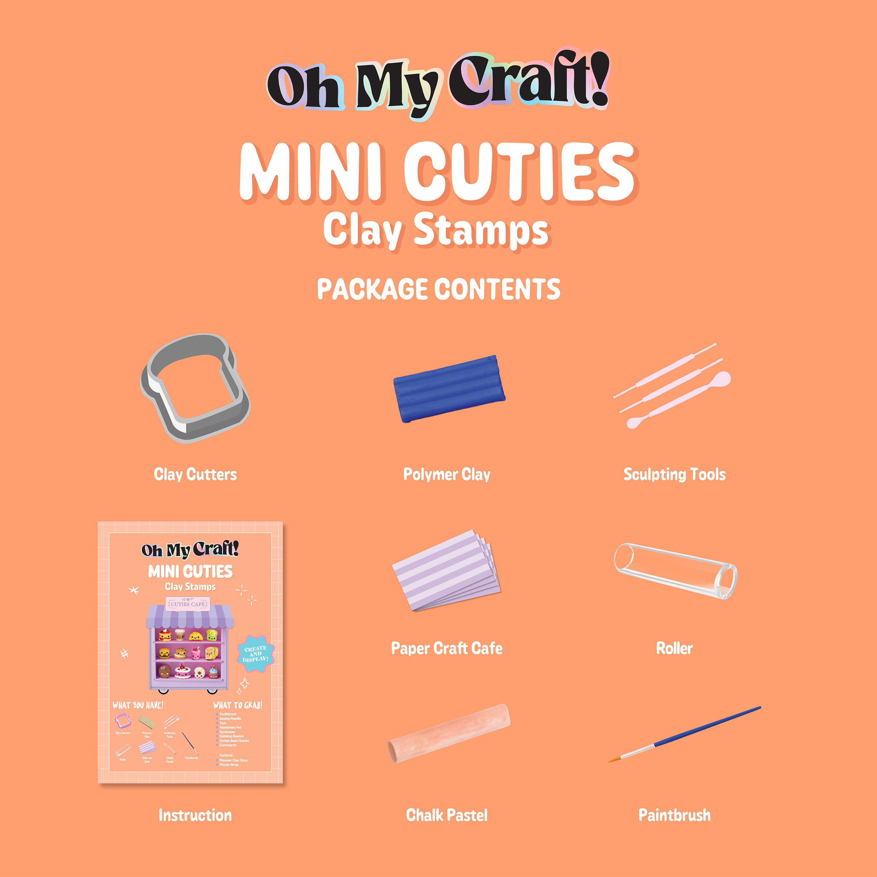 OMC! MINI CUTIES CLAY STAMPS KIT