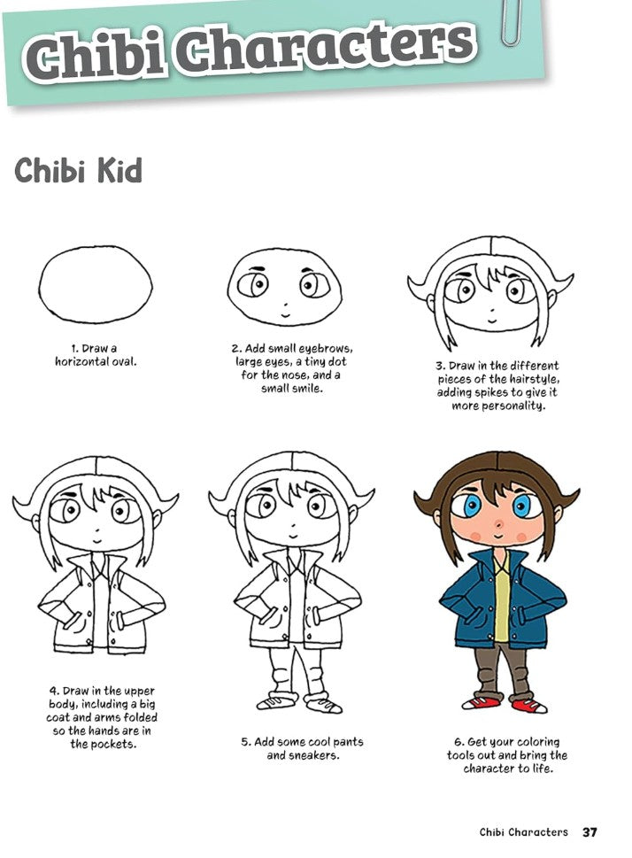 DRAWING CARTOONS STEP BY STEP 200 LESSONS