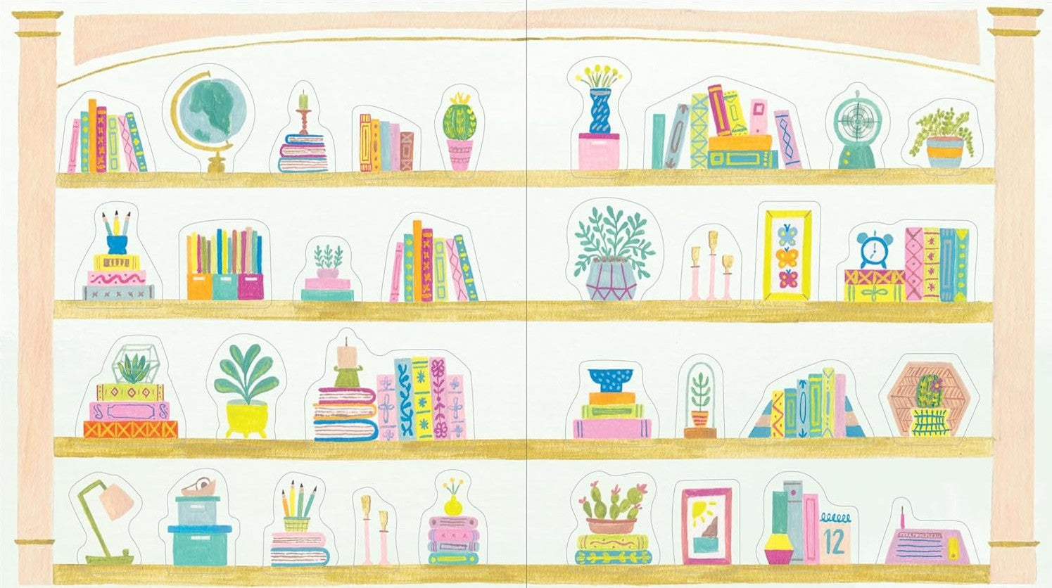 BOOK LOVERS STICKER BOOK
