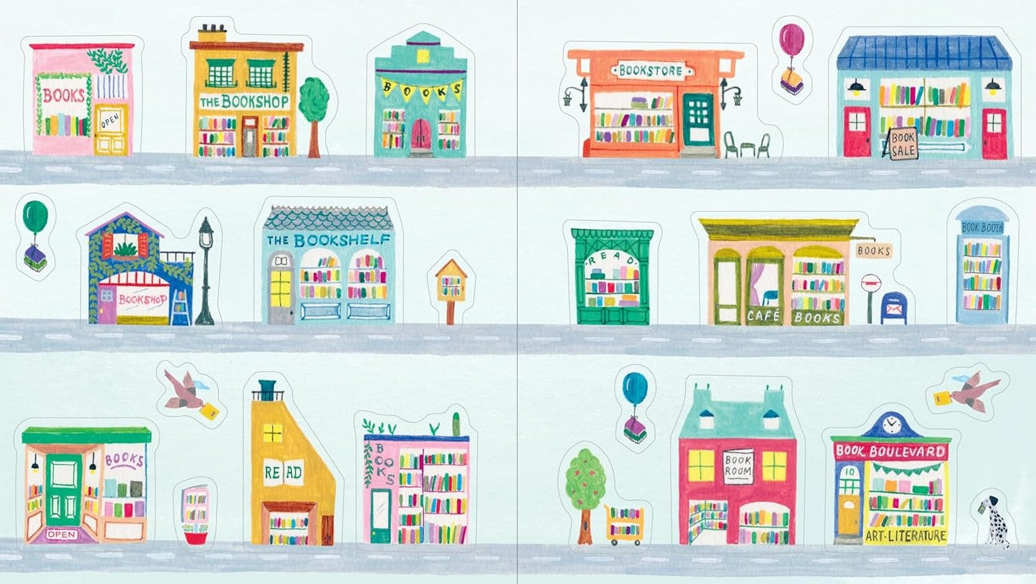 BOOK LOVERS STICKER BOOK