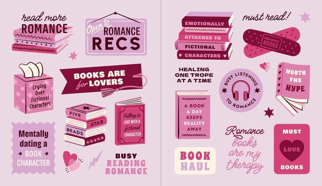 A ROMANCE READER'S STICKER BOOK