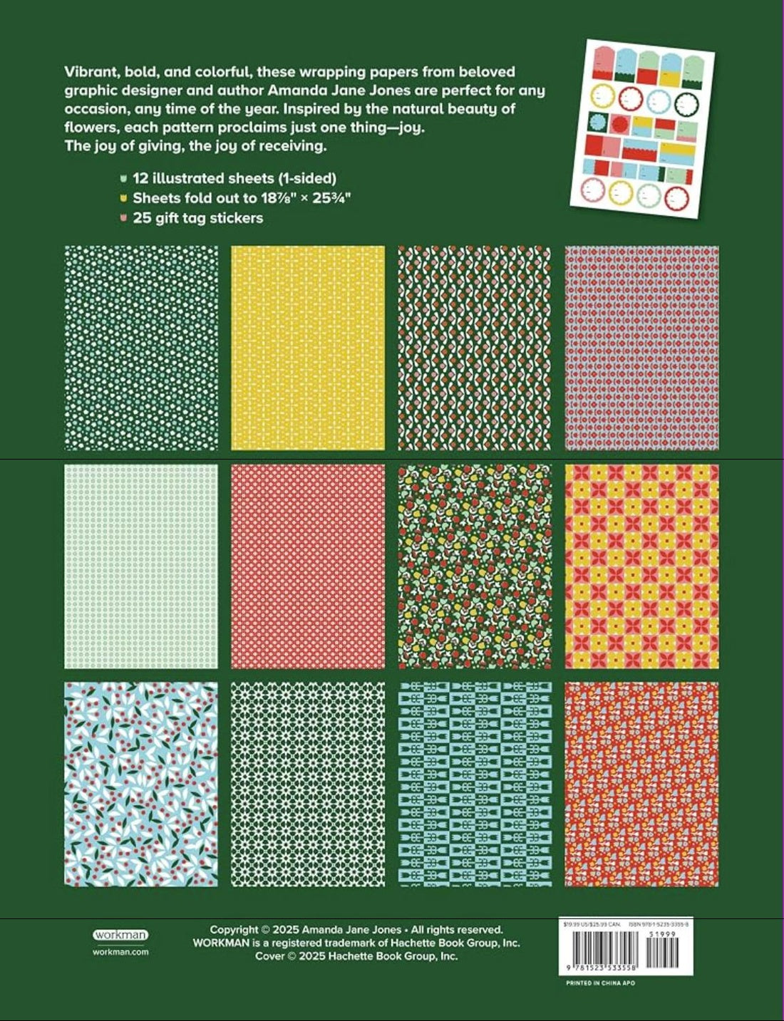 AMANDA JANE JONES WRAPPING PAPER: FLORALS