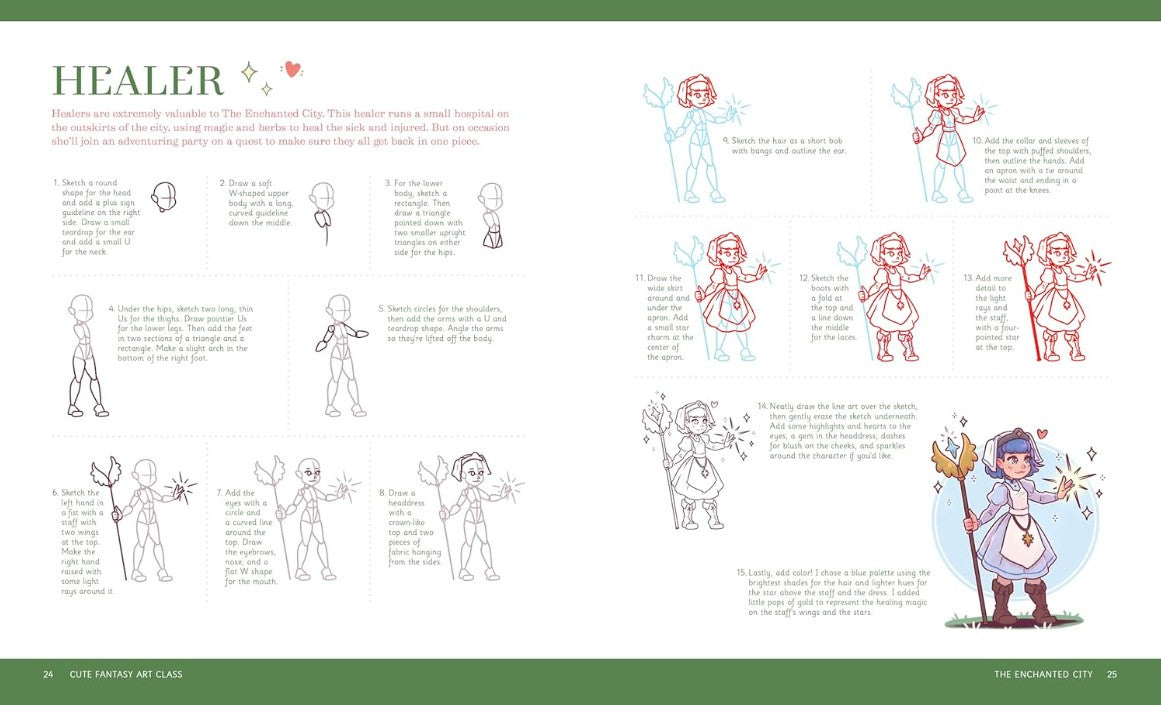 CUTE FANTASY ART CLASS ANIME BESTIES