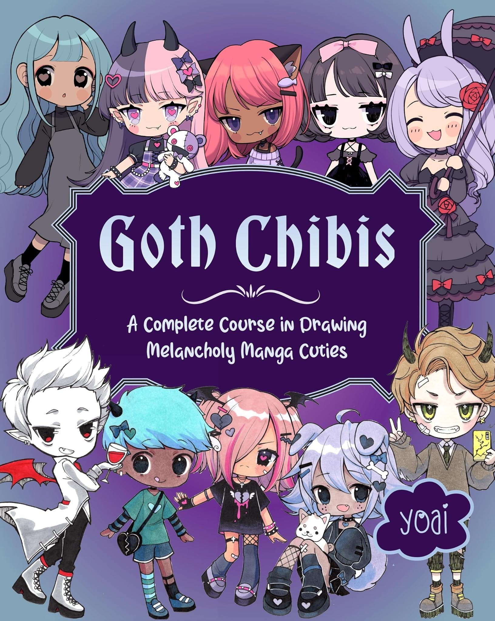 GOTH CHIBIS DRAWING MELANCHOLY MANGA CUTIES