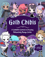 GOTH CHIBIS DRAWING MELANCHOLY MANGA CUTIES