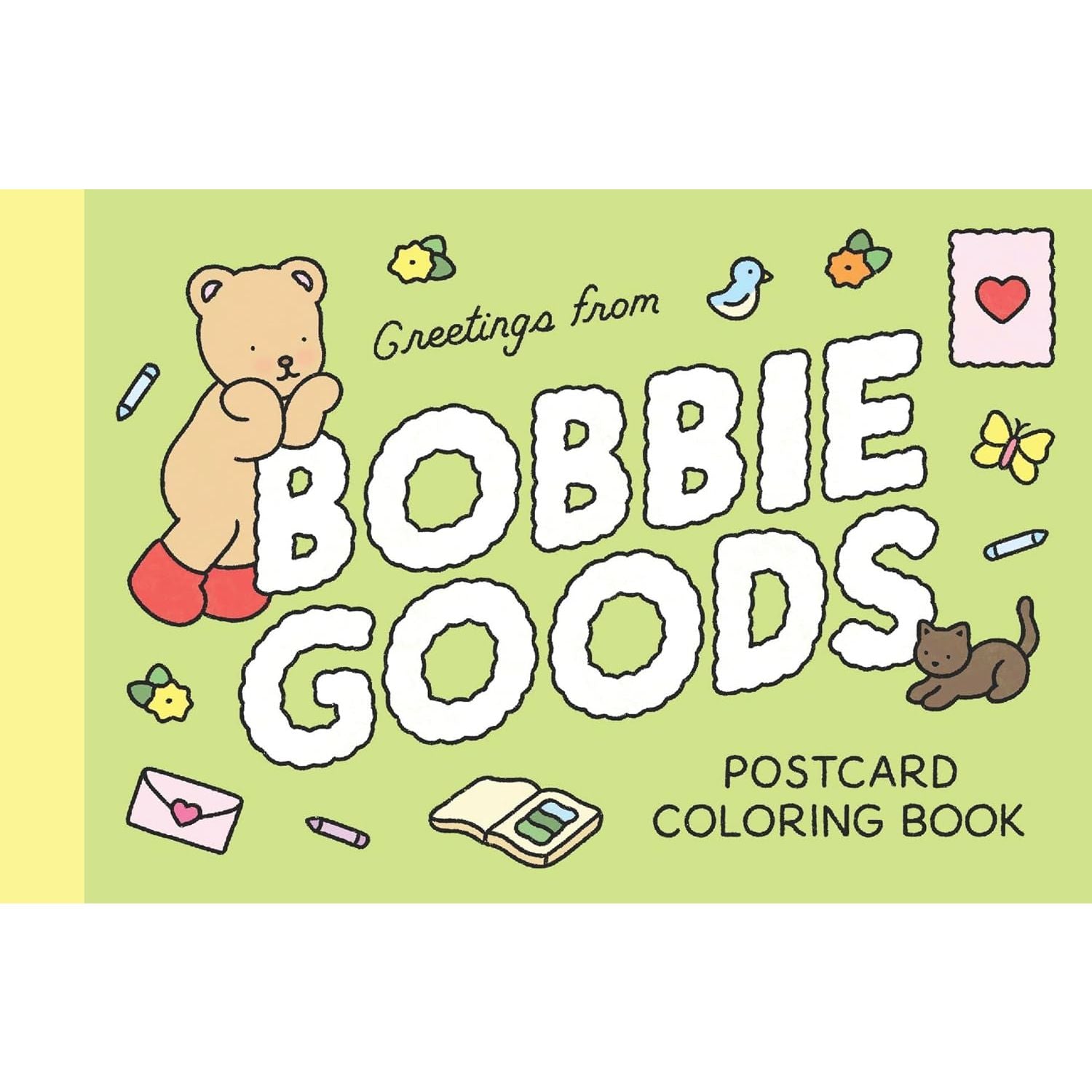 BOBBIE GOODS POSTCARDS COLOURING BOOK