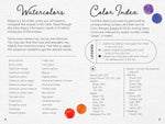 WATERCOLOR COLOR MIXING RECIPES: CARD DECK & COLOR MIXING GRID