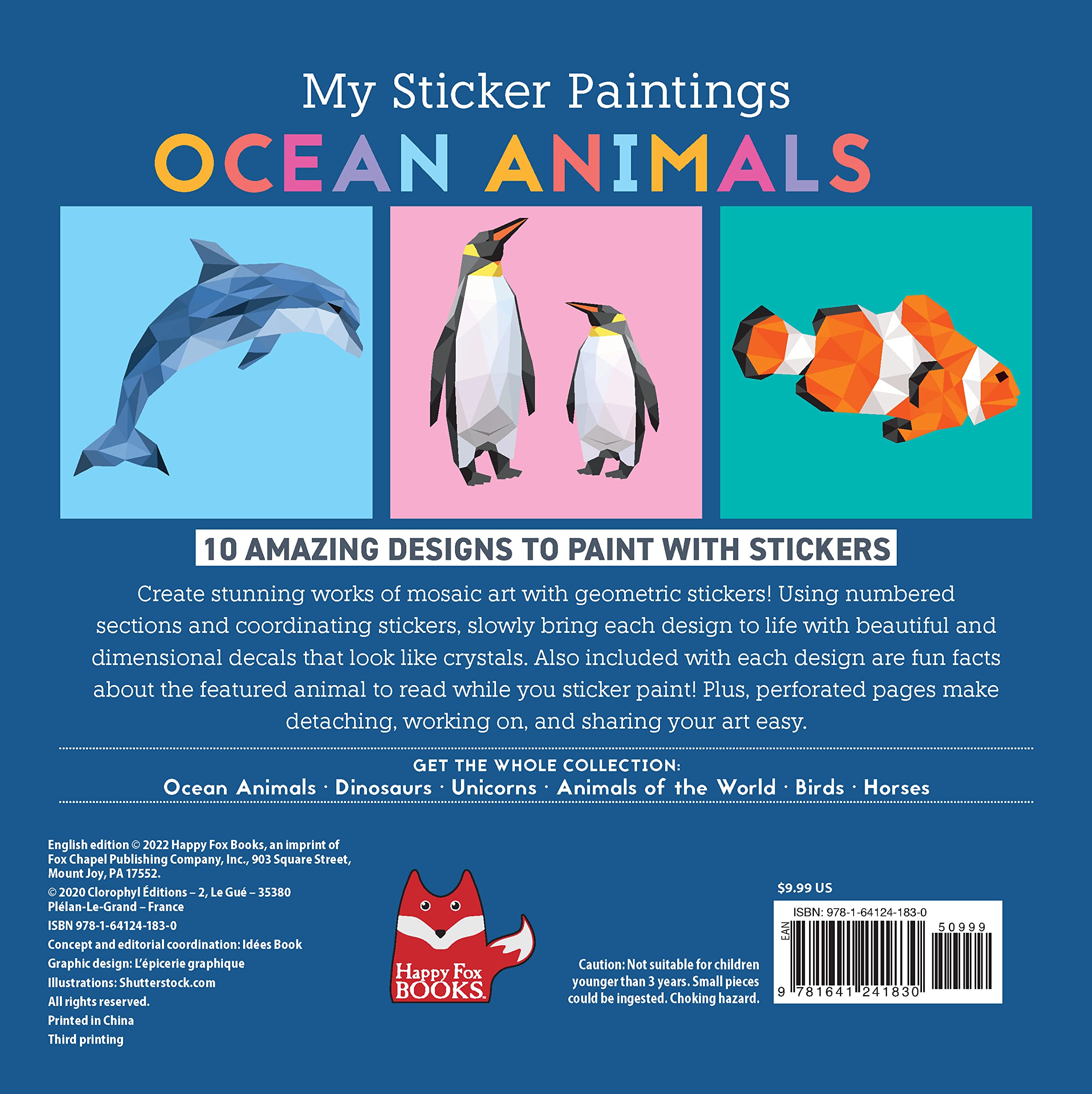 MY STICKER PAINTINGS OCEAN ANIMALS