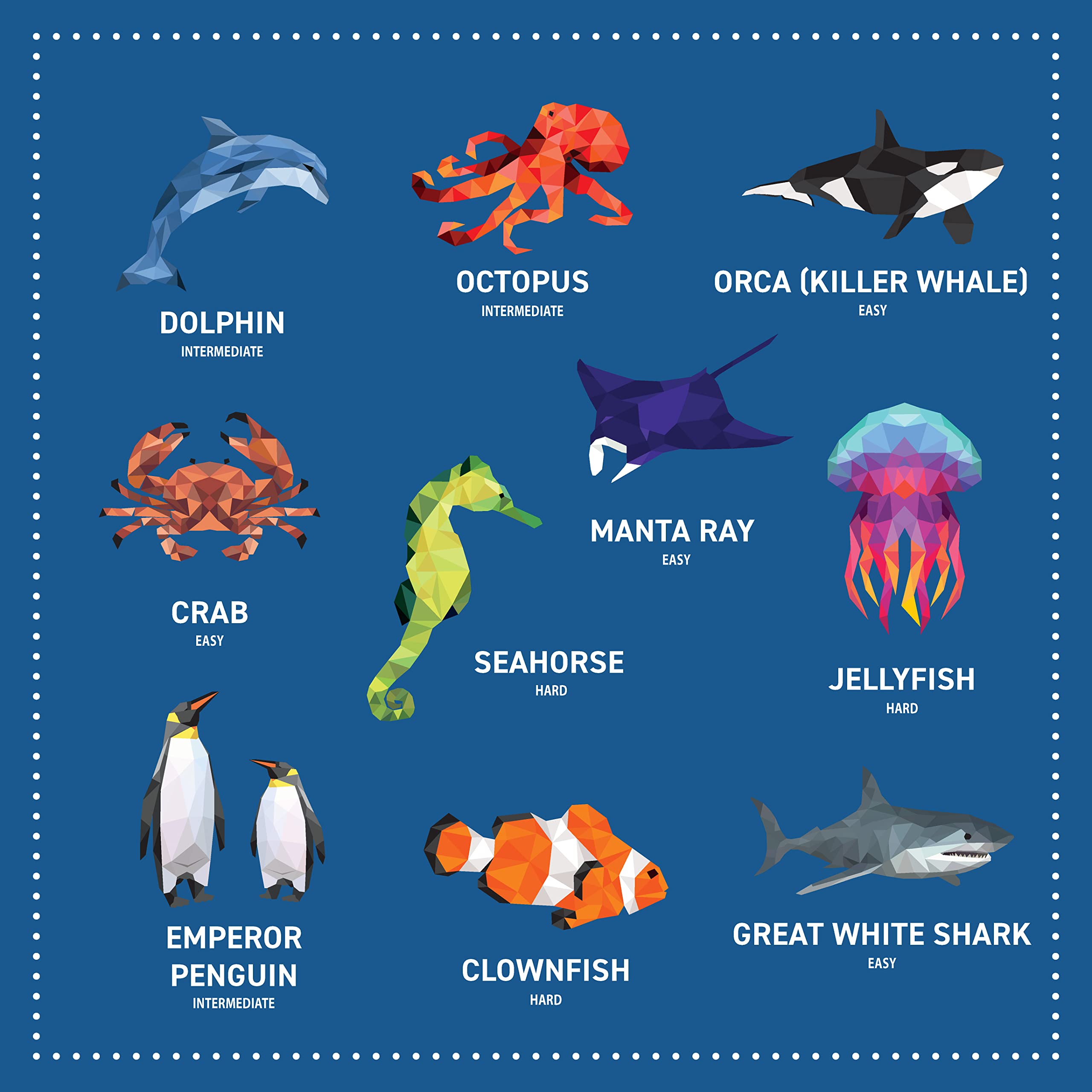 MY STICKER PAINTINGS OCEAN ANIMALS