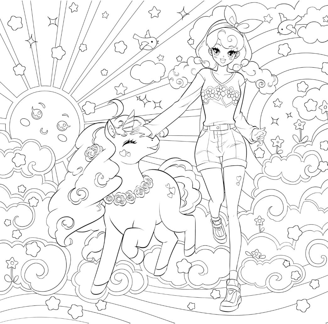 MANGA MANIA COLORING BOOK