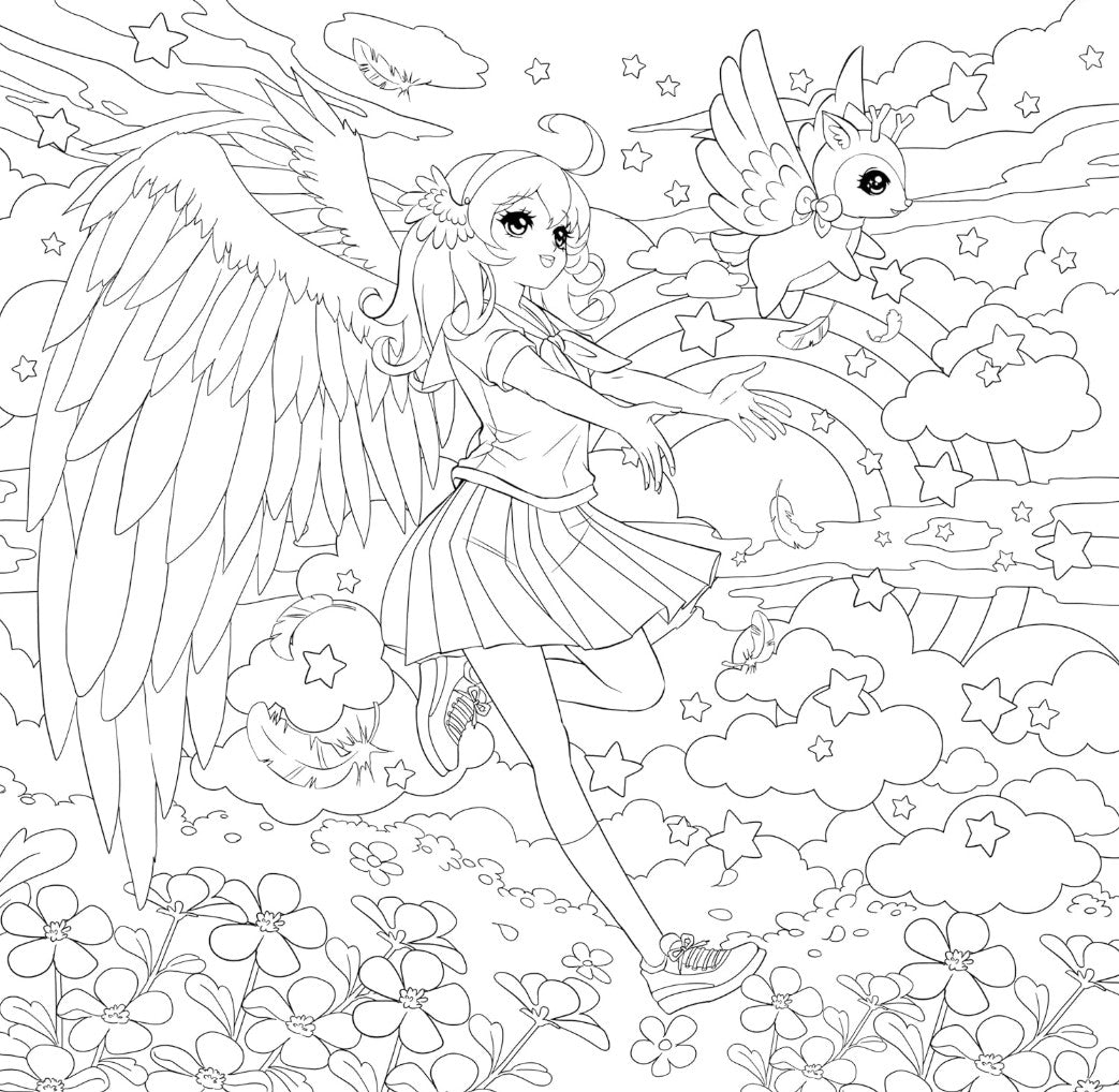 MANGA MANIA COLORING BOOK