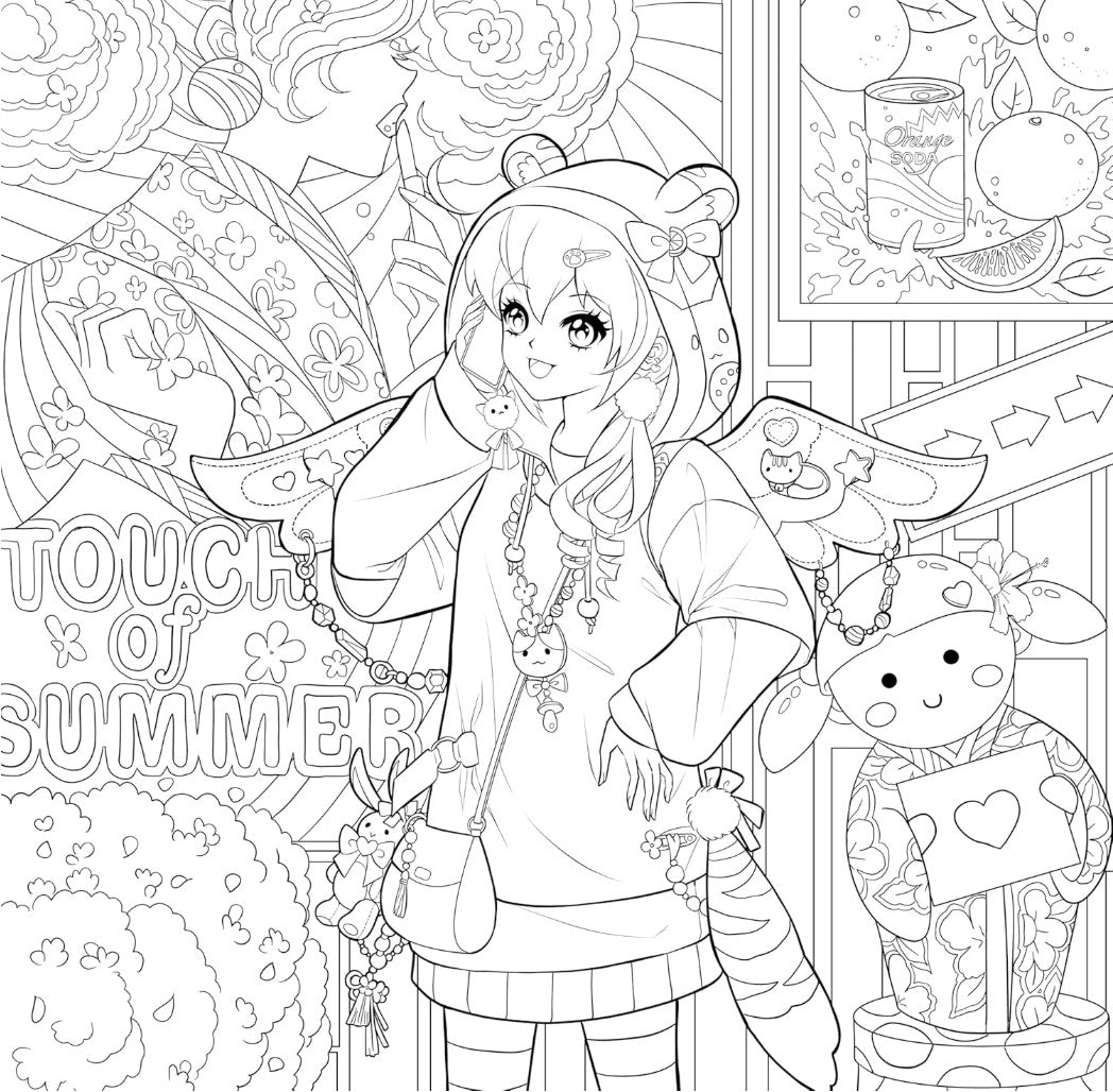 MANGA MANIA COLORING BOOK