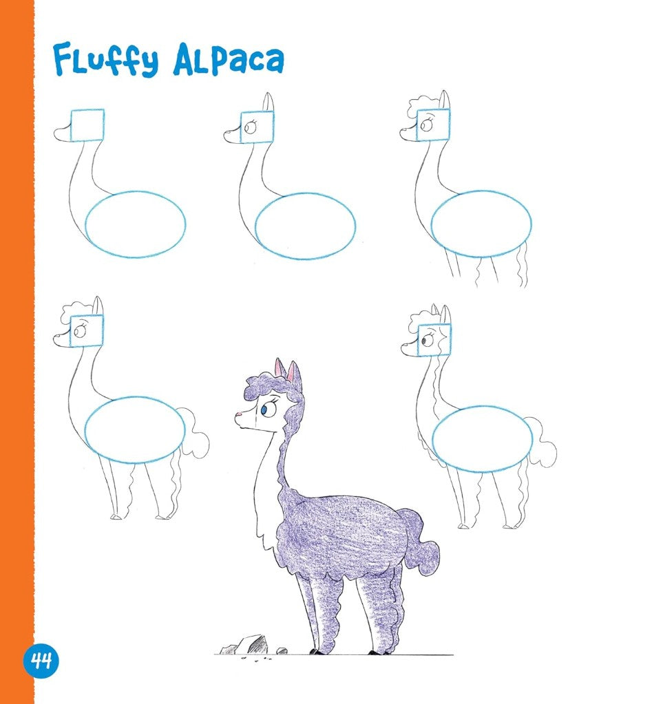 DRAWING CUTE ANIMALS SHAPE BY SHAPE