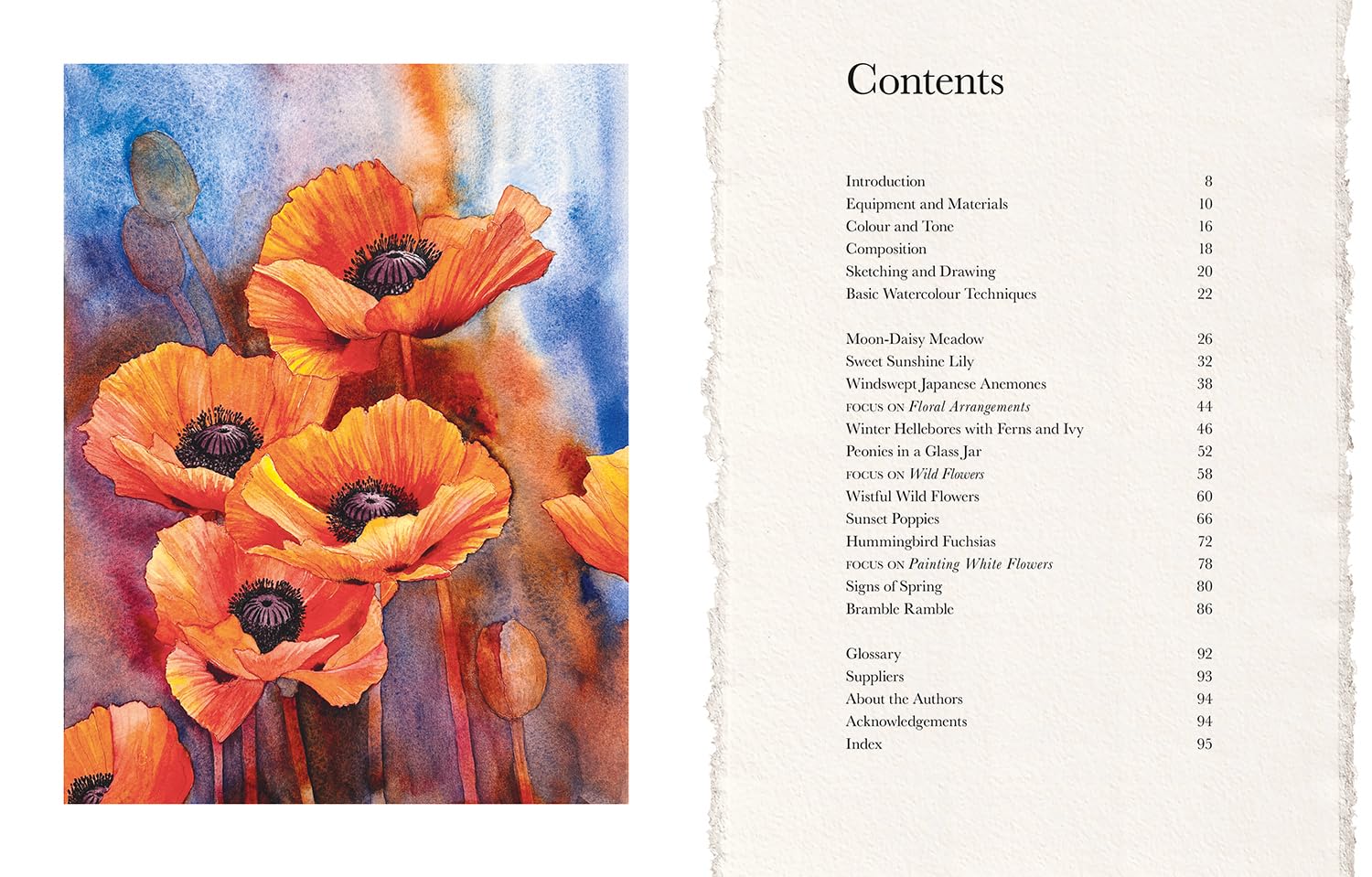 FLOWERS IN WATERCOLOUR