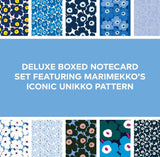 MARIMEKKO UNIKKO BLUE 20 NOTECARDS ENVELOPES