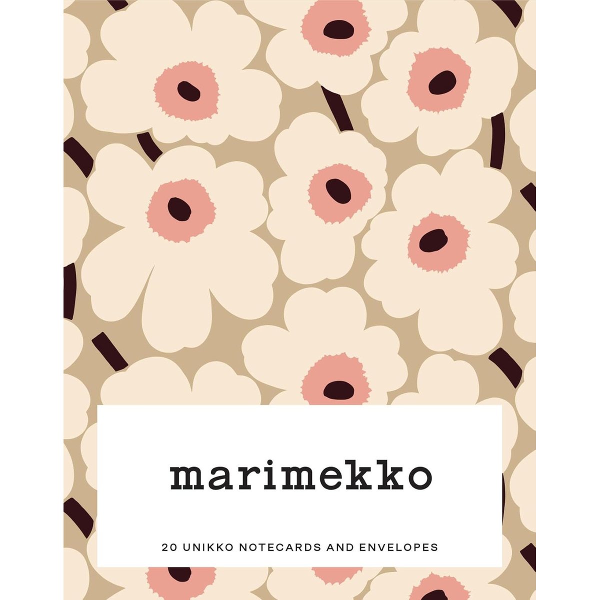 MARIMEKKO UNIKKO PASTELS 20 NOTECARDS ENVELOPES