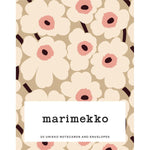 MARIMEKKO UNIKKO PASTELS 20 NOTECARDS ENVELOPES