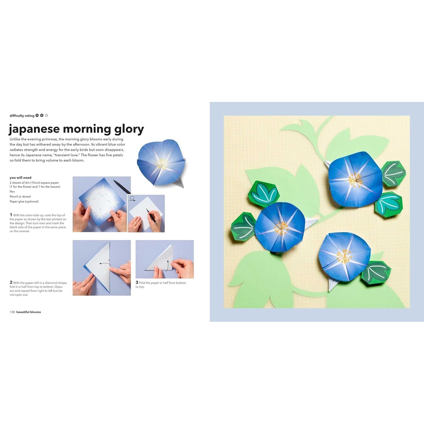 ORIGAMI GARDEN BUTTERFLIES BIRDS FLOWERS