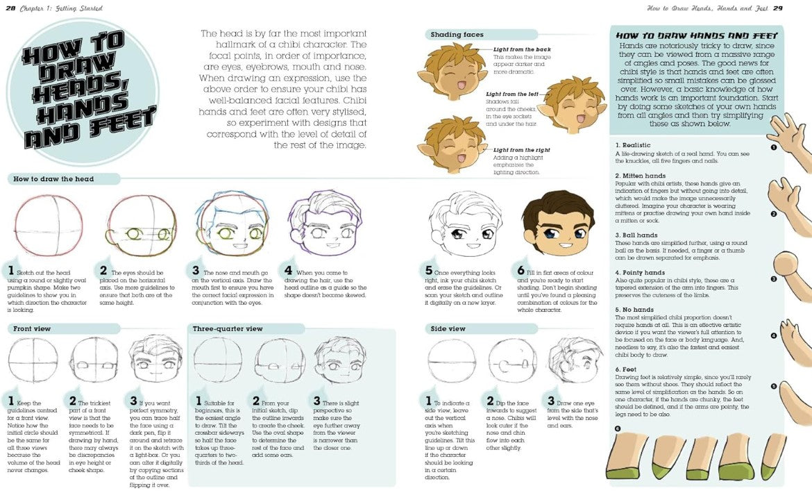 SUPER CUTE MANGA CHIBIS TO DRAW AND PAINT