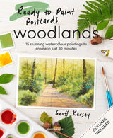READY TO PAINT POSTCARDS WOODLANDS