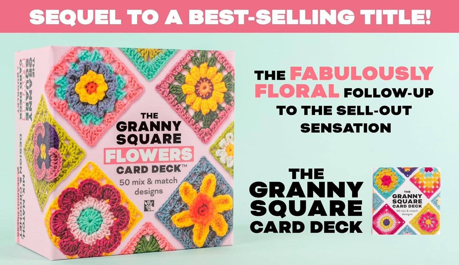 GRANNY SQUARE FLOWERS CARD DECK
