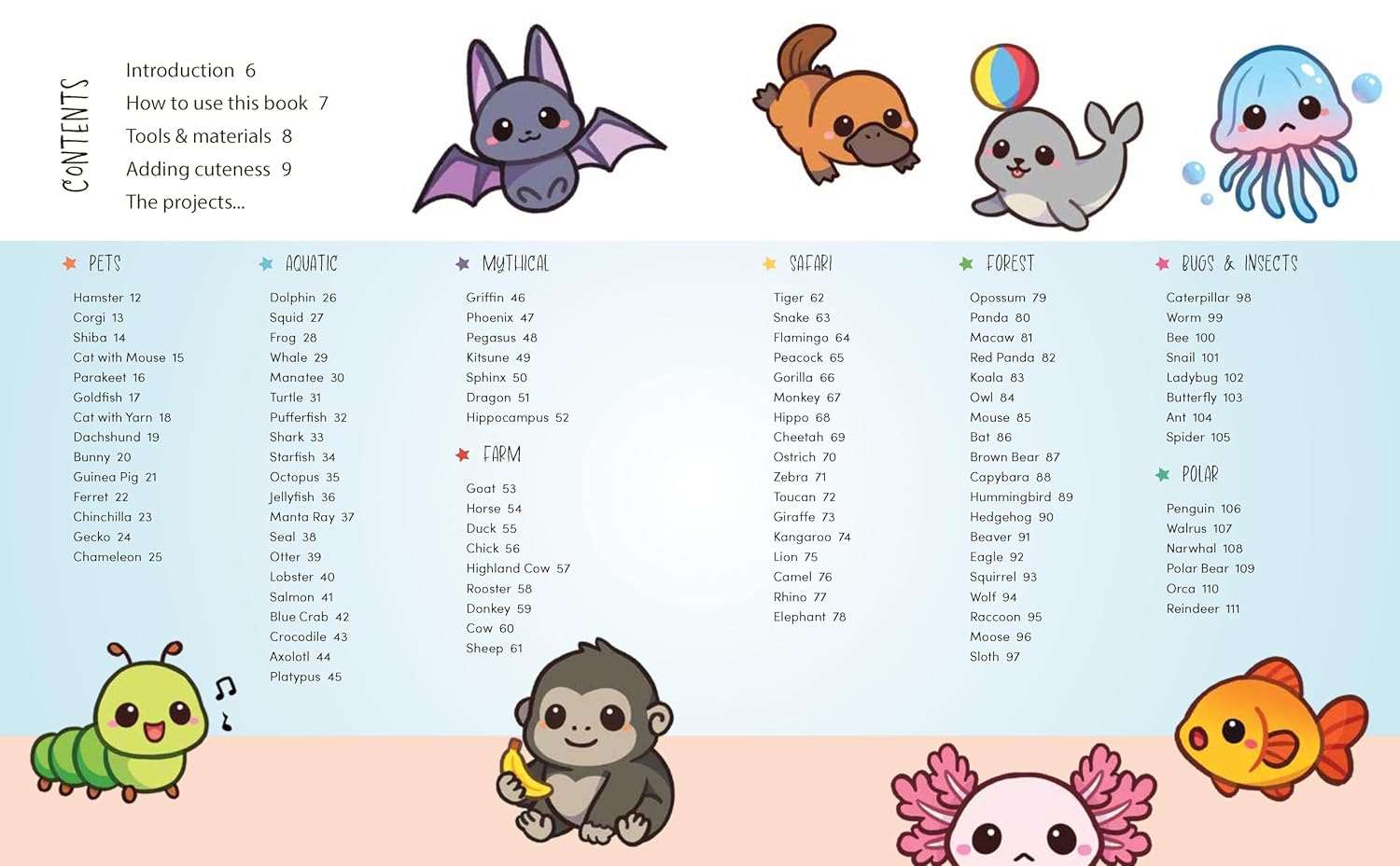 SO KAWAII! 100 ADORABLE ANIMALS TO DRAW STEP BY STEP
