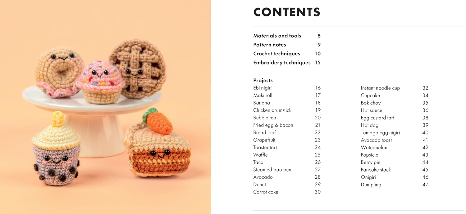 MINI AMIGURUMI FOOD