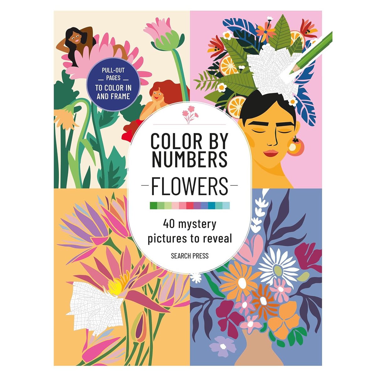 COLOUR BY NUMBERS FLORALS
