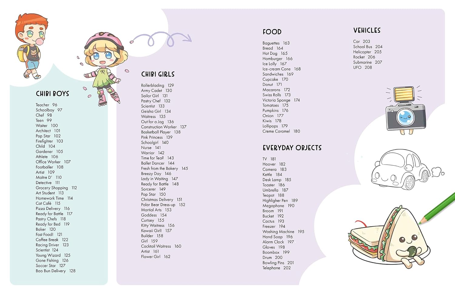 200 CUTE THINGS TO DRAW