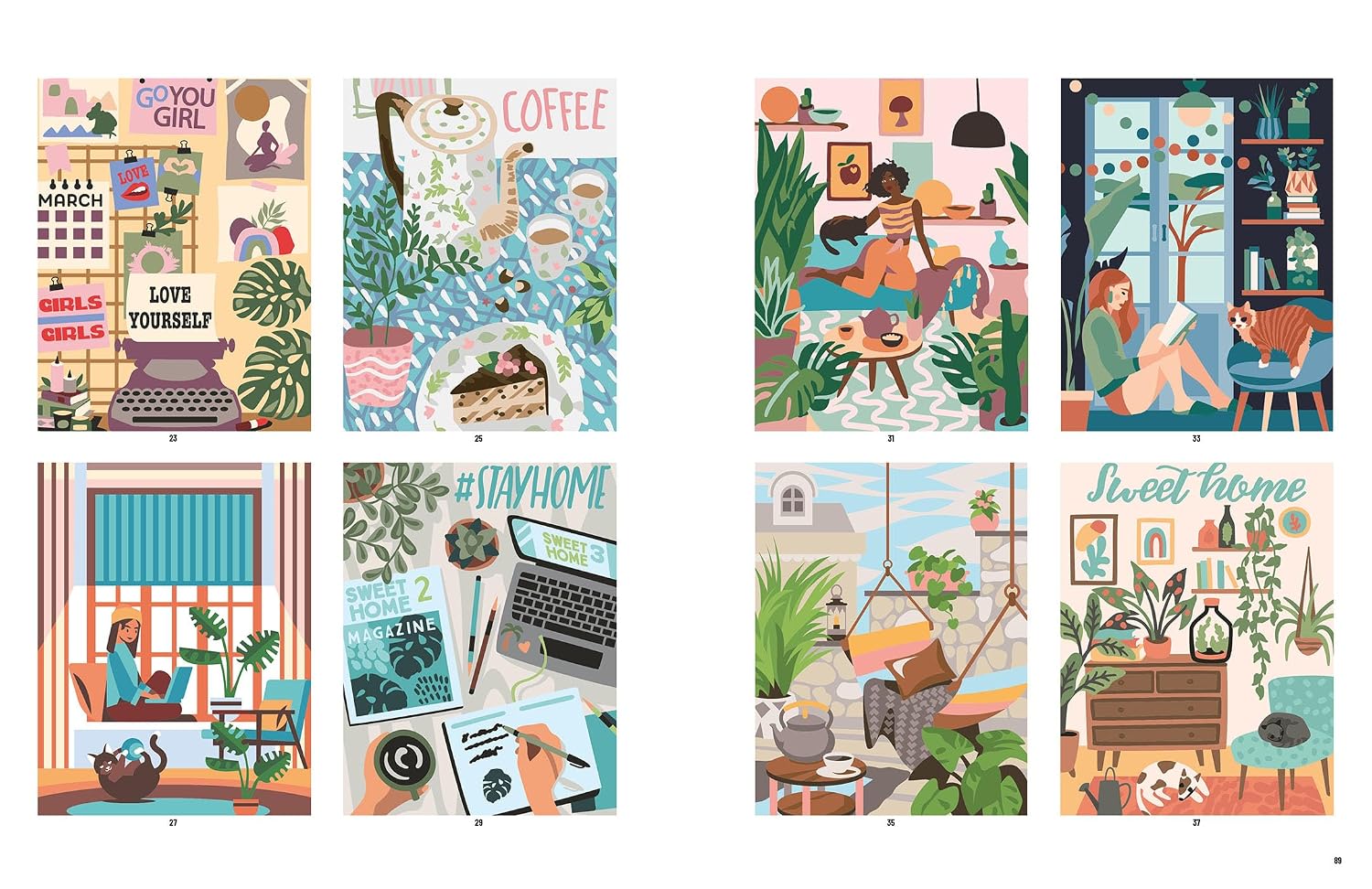 COLOR BY NUMBERS: COZY HOME