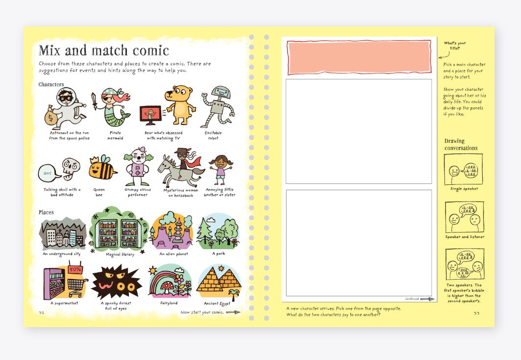 WRITE AND DRAW YOUR OWN COMICS