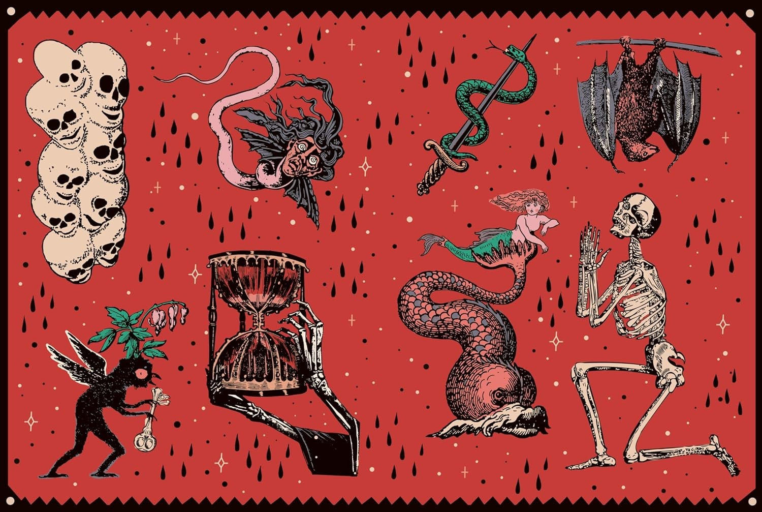 STICKER OPIUM GORGEOUS GOTHIC