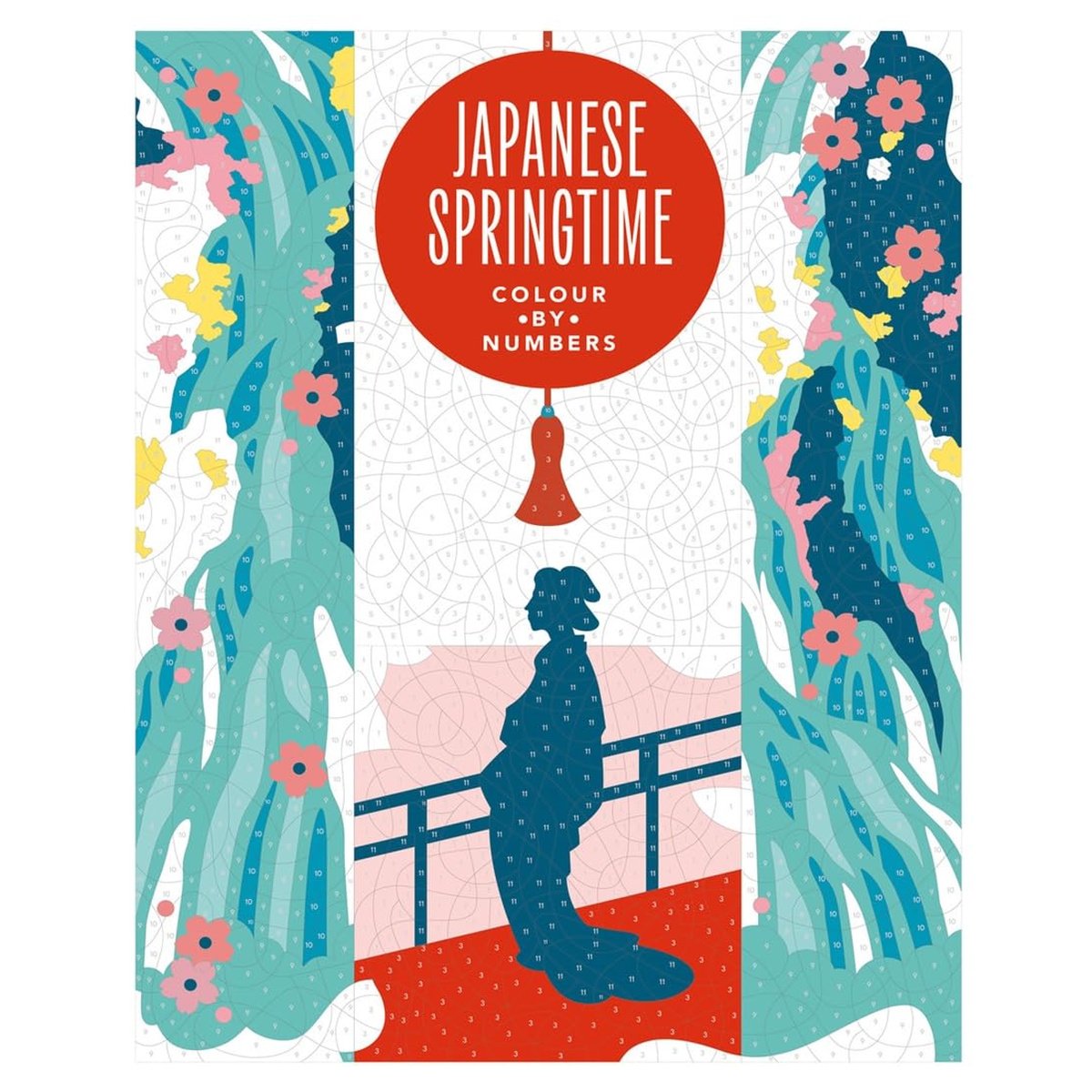 JAPANESE SPRINGTIME COLOUR BY NUMBERS