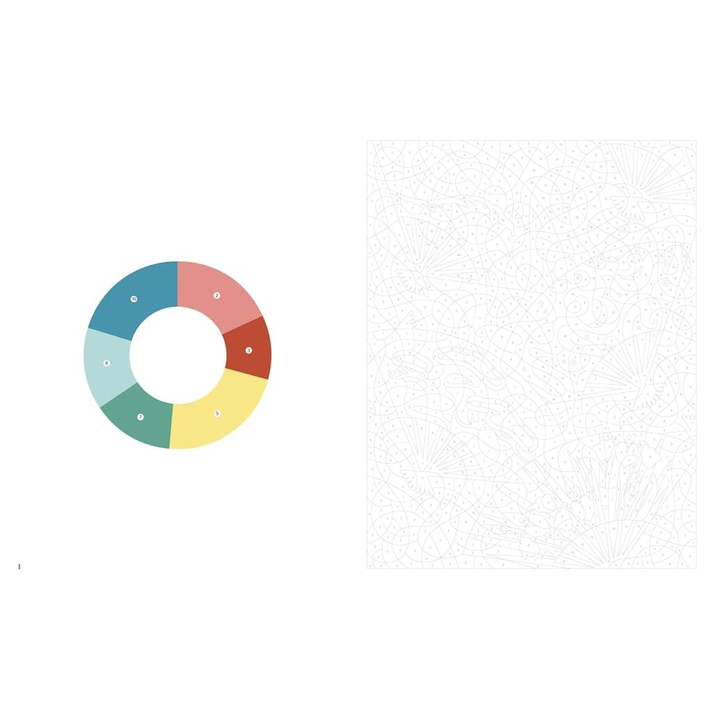 JAPANESE SPRINGTIME COLOUR BY NUMBERS
